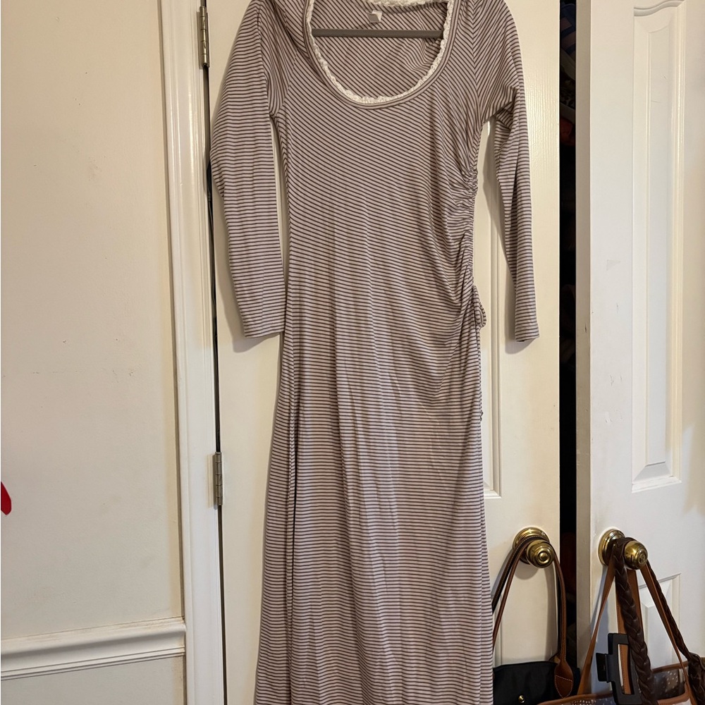 Anthropologie Striped Long Sleeve Dress